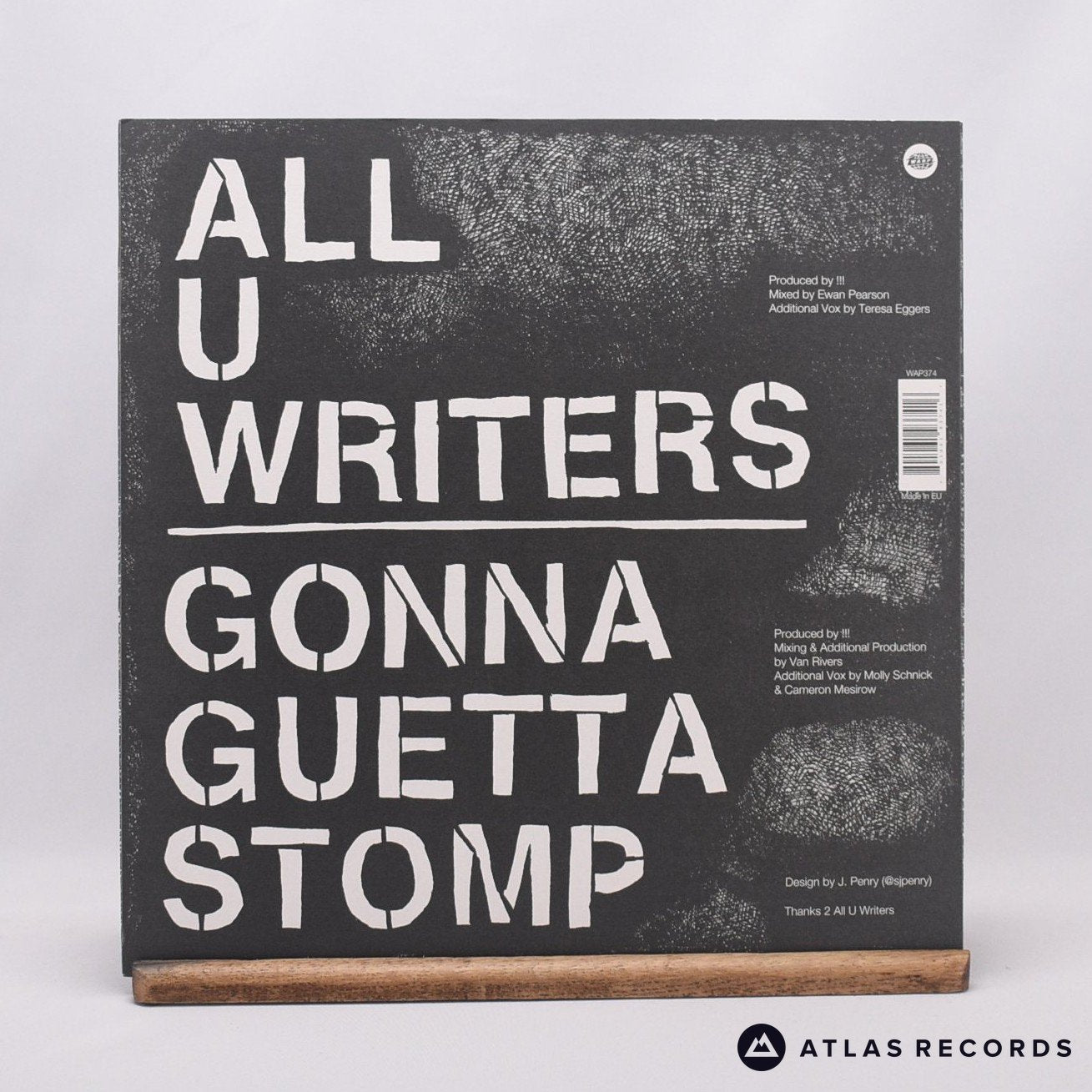 !!! - All U Writers / Gonna Guetta Stomp - 12" Vinyl Record - EX/EX
