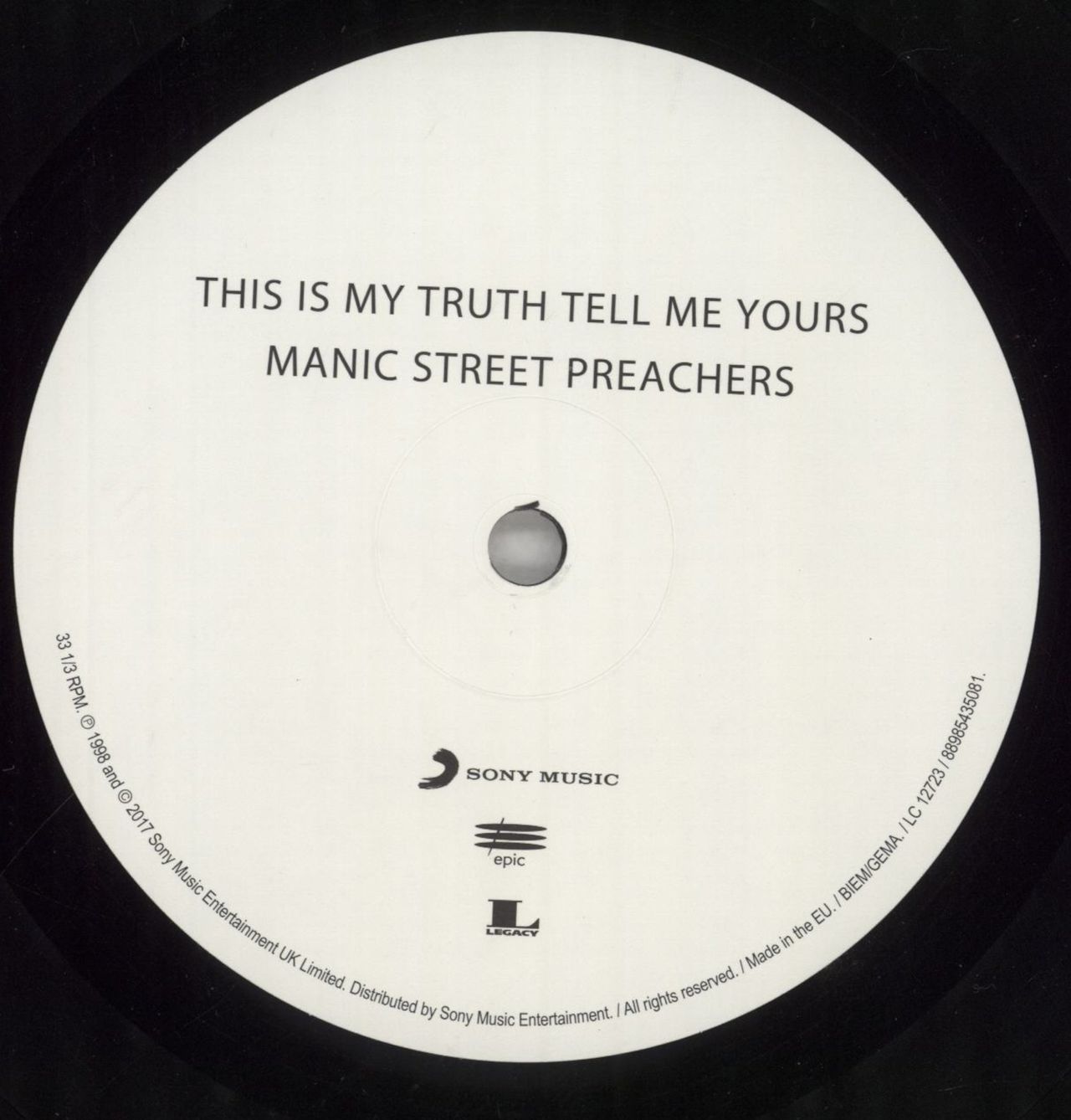 Manic Street Preachers This Is My Truth Tell Me Yours - 180 Gram Vinyl - Shrink UK Vinyl LP